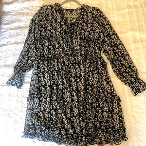 Express Never Worn Black Floral Dress